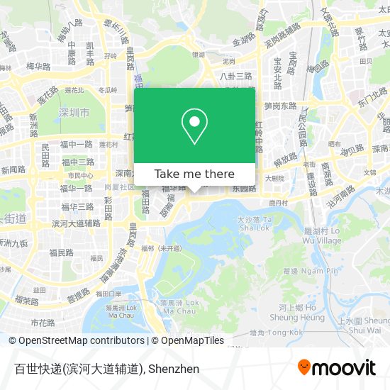 百世快递(滨河大道辅道) map