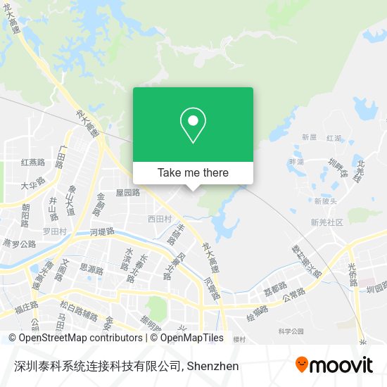 深圳泰科系统连接科技有限公司 map