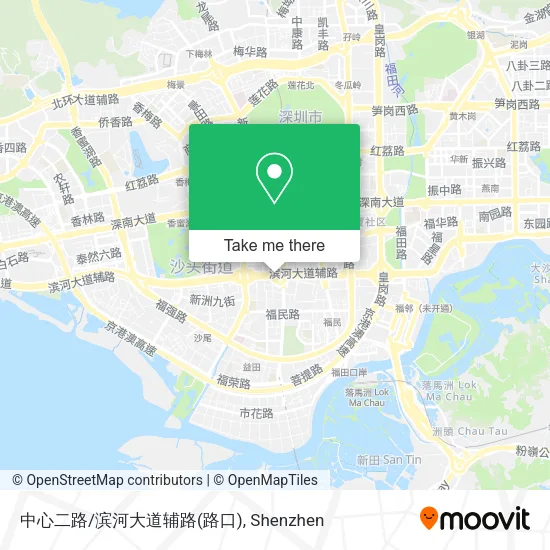 中心二路/滨河大道辅路(路口) map