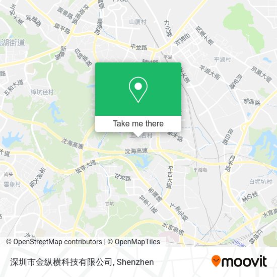 深圳市金纵横科技有限公司 map