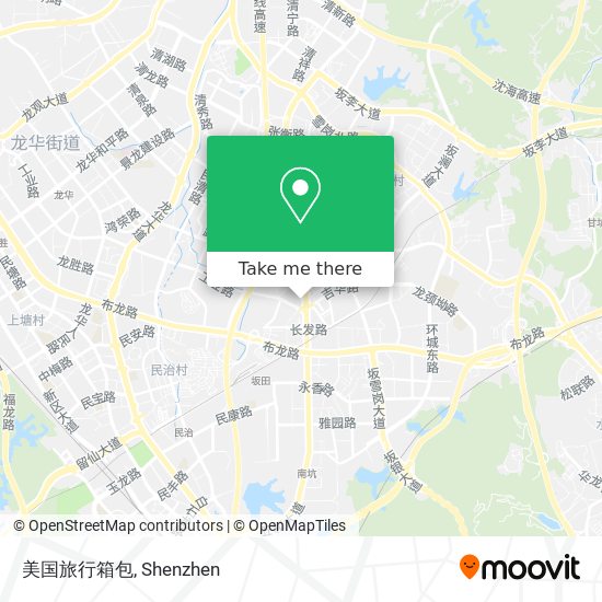 美国旅行箱包 map