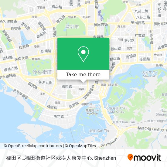 福田区…福田街道社区残疾人康复中心 map