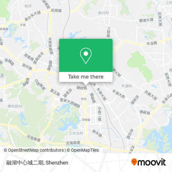 融湖中心城二期 map