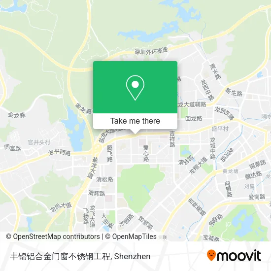 丰锦铝合金门窗不锈钢工程 map