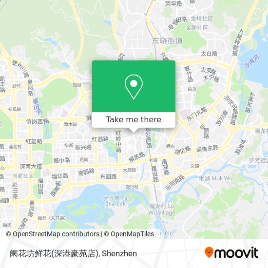 阑花坊鲜花(深港豪苑店) map