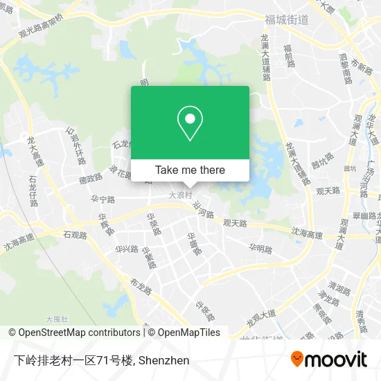 下岭排老村一区71号楼 map