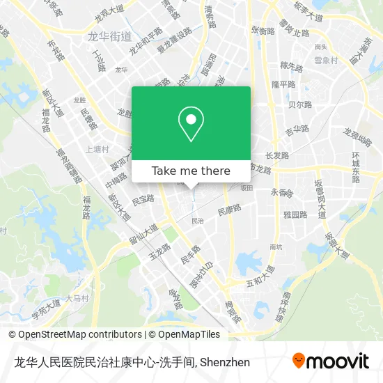 龙华人民医院民治社康中心-洗手间 map