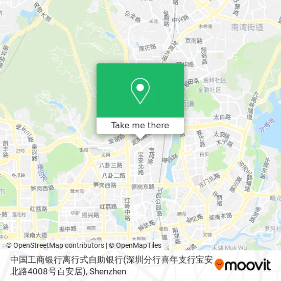 中国工商银行离行式自助银行(深圳分行喜年支行宝安北路4008号百安居) map