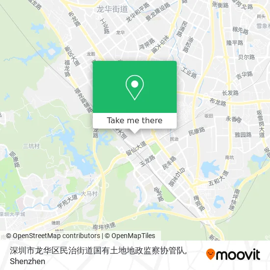 深圳市龙华区民治街道国有土地地政监察协管队 map