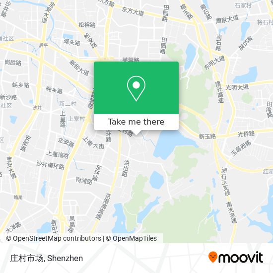 庄村市场 map