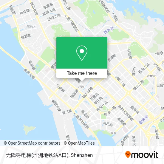 无障碍电梯(坪洲地铁站A口) map