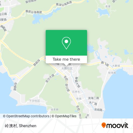 岭澳村 map