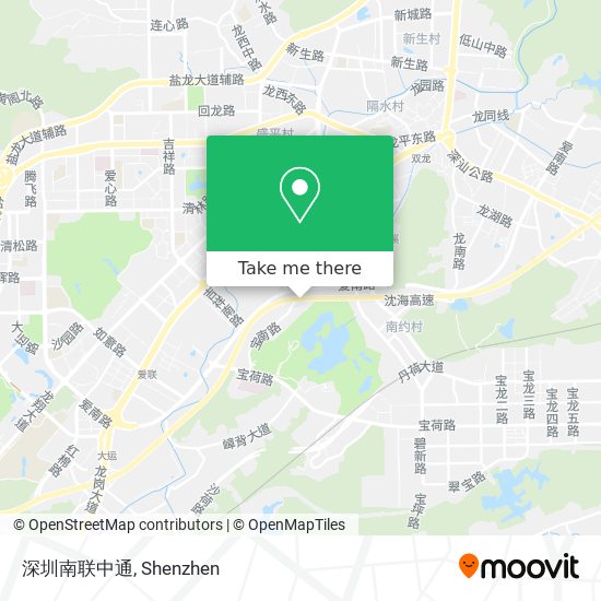 深圳南联中通 map