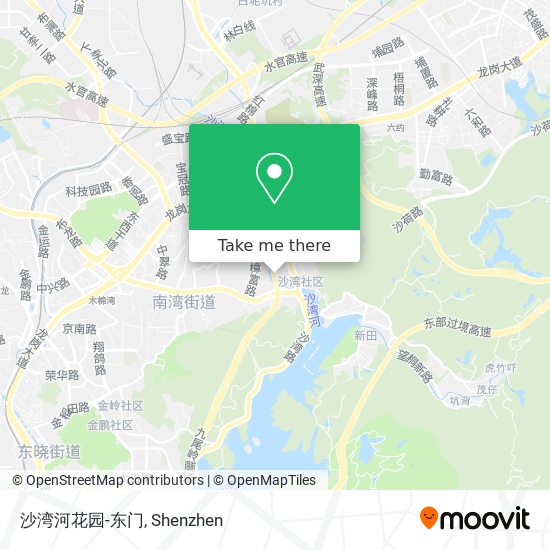 沙湾河花园-东门 map