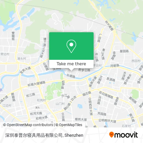 深圳泰普尔寝具用品有限公司 map