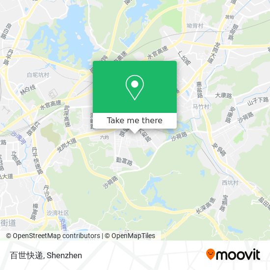 百世快递 map