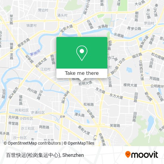 百世快运(松岗集运中心) map