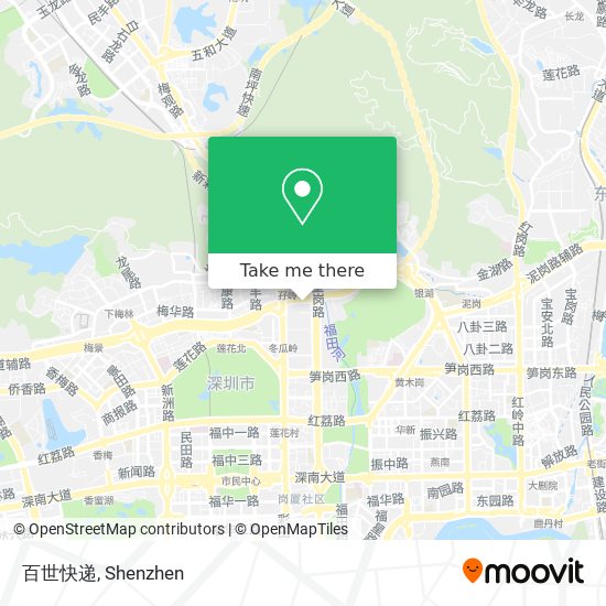 百世快递 map