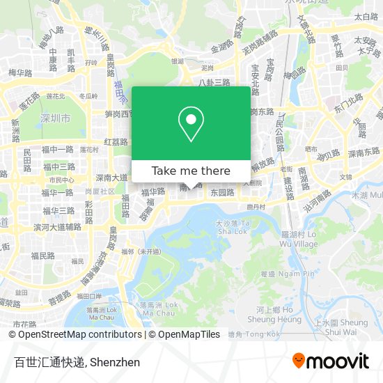 百世汇通快递 map