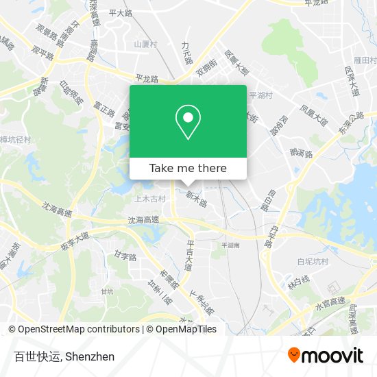 百世快运 map
