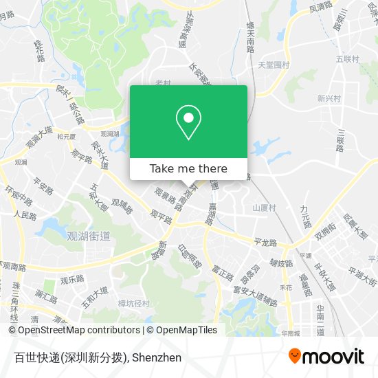百世快递(深圳新分拨) map