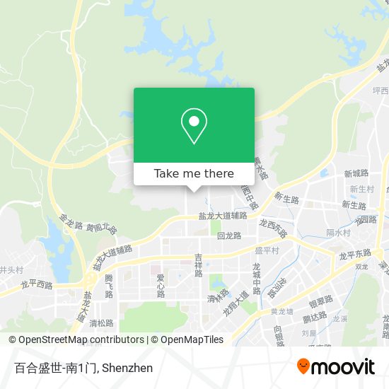 百合盛世-南1门 map