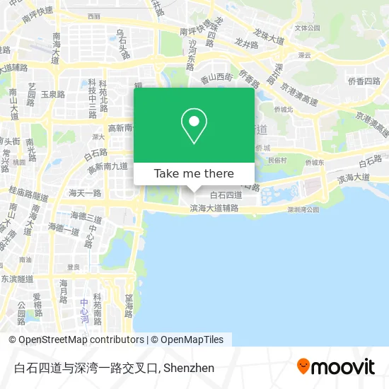 白石四道与深湾一路交叉口 map