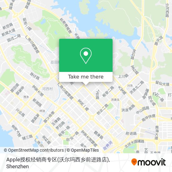 Apple授权经销商专区(沃尔玛西乡前进路店) map