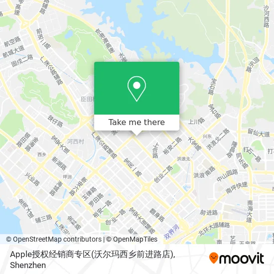 Apple授权经销商专区(沃尔玛西乡前进路店) map