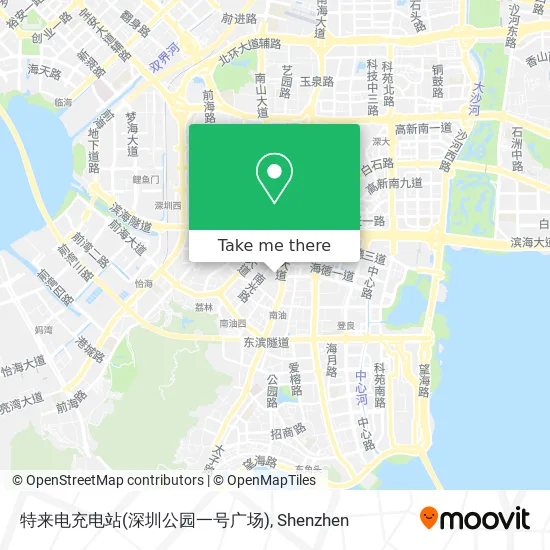 特来电充电站(深圳公园一号广场) map