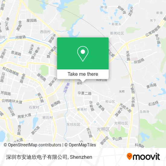 深圳市安迪欣电子有限公司 map
