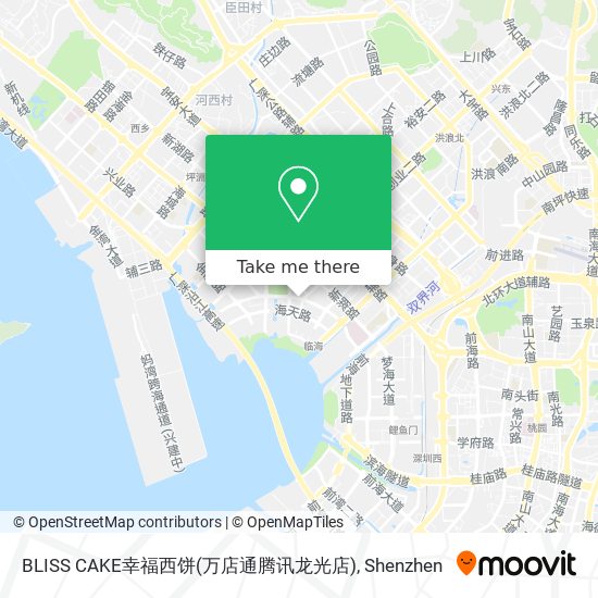 BLISS CAKE幸福西饼(万店通腾讯龙光店) map