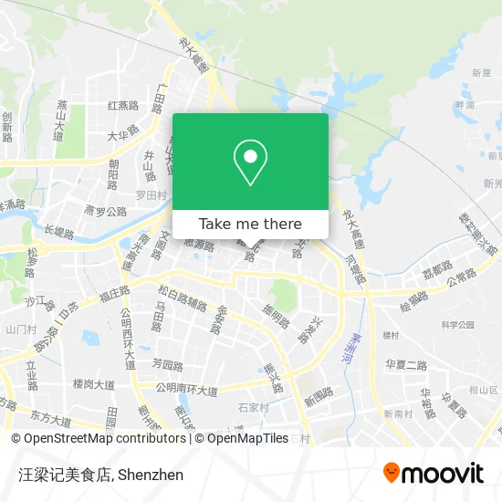汪梁记美食店 map