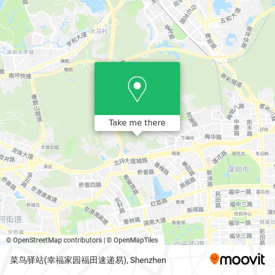 菜鸟驿站(幸福家园福田速递易) map