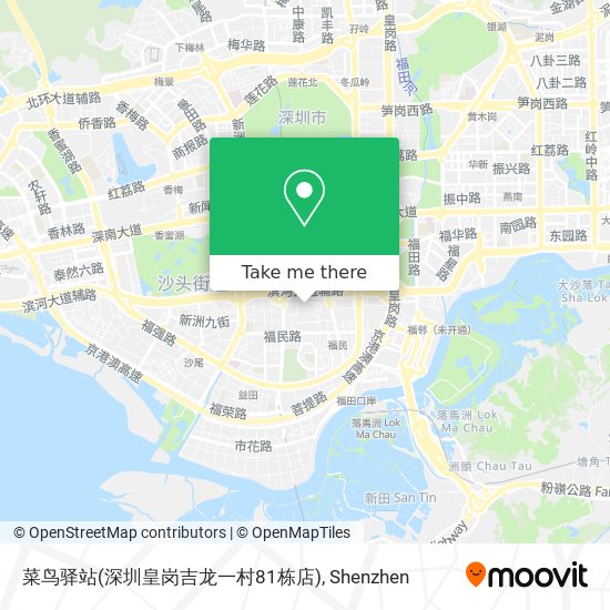 菜鸟驿站(深圳皇岗吉龙一村81栋店) map