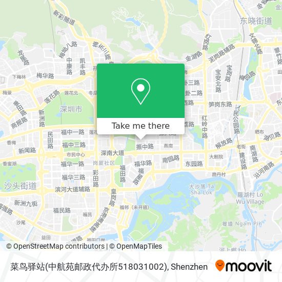 菜鸟驿站(中航苑邮政代办所518031002) map