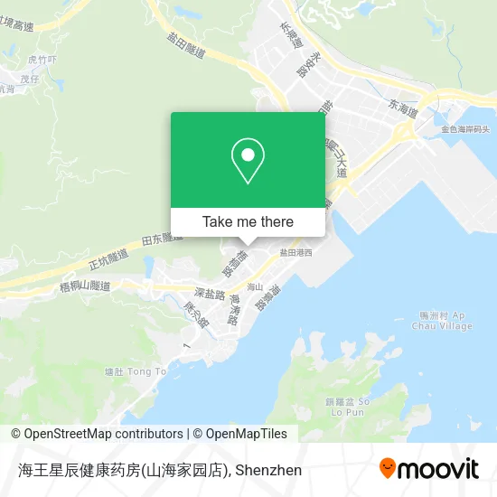 海王星辰健康药房(山海家园店) map