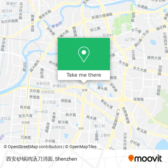 西安砂锅鸡汤刀消面 map