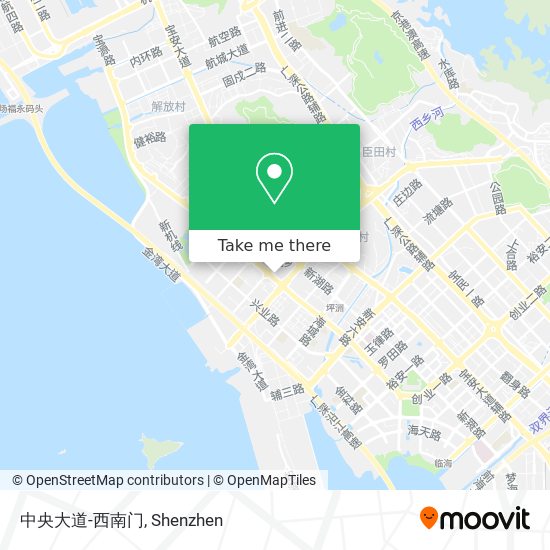 中央大道-西南门 map