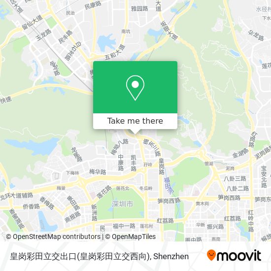 皇岗彩田立交出口(皇岗彩田立交西向) map
