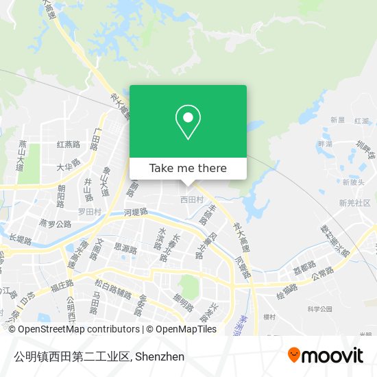 公明镇西田第二工业区 map
