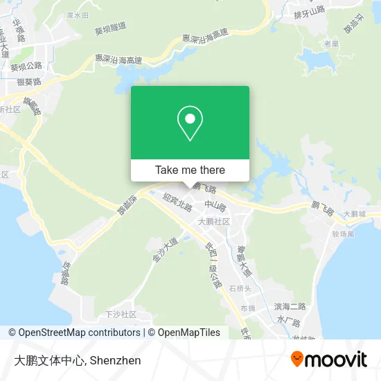 大鹏文体中心 map