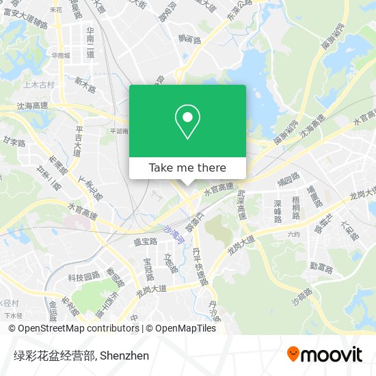 绿彩花盆经营部 map