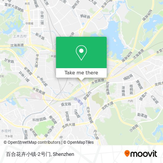 百合花卉小镇-2号门 map