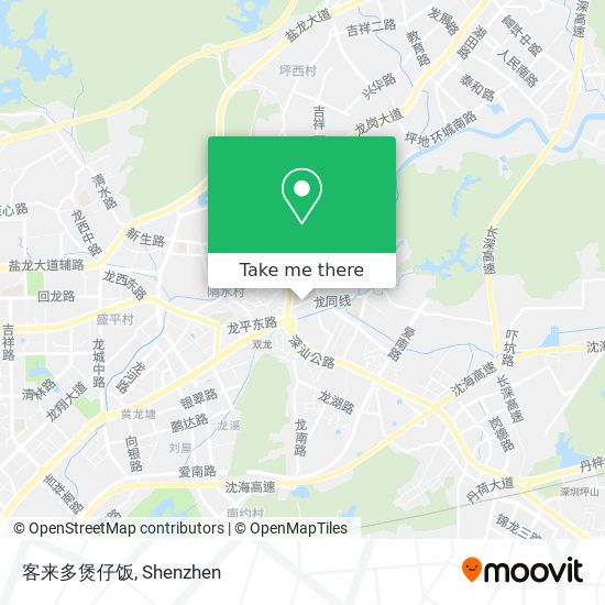 客来多煲仔饭 map