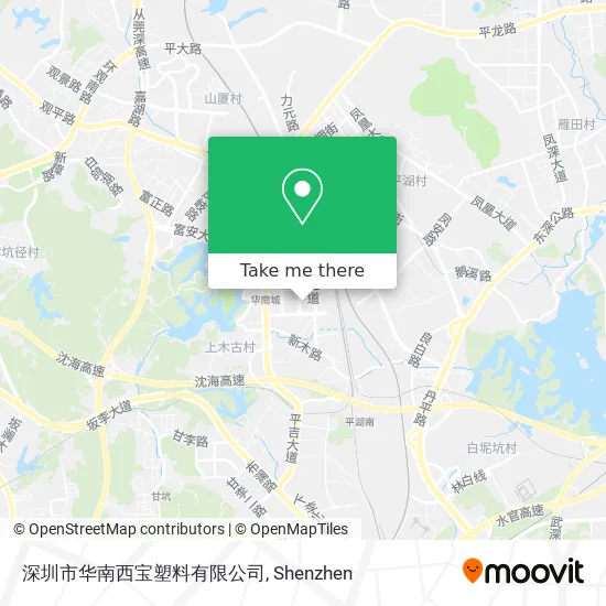 深圳市华南西宝塑料有限公司 map