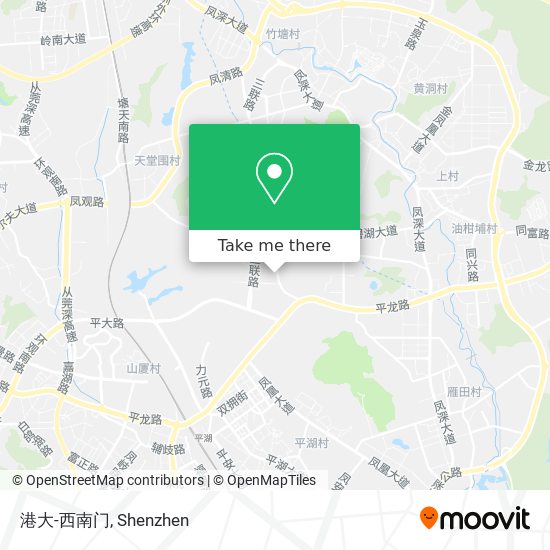 港大-西南门 map