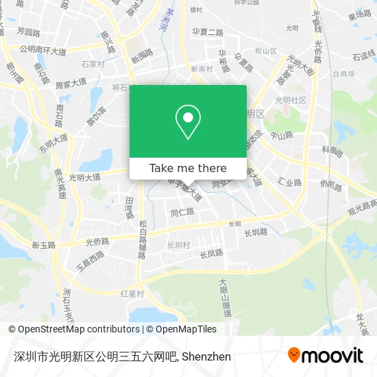 深圳市光明新区公明三五六网吧 map