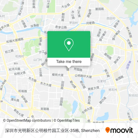 深圳市光明新区公明根竹园工业区-35栋 map