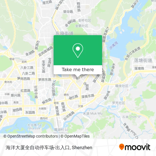 海洋大厦全自动停车场-出入口 map